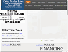 Tablet Screenshot of deltatrailersales.com